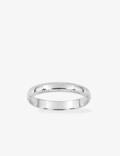 Alliance 3 mm en or blanc 750 ‰ - Mariage