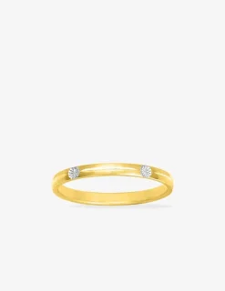 Alliance bicolore effet empierré or 750‰ 2 mm SO OR