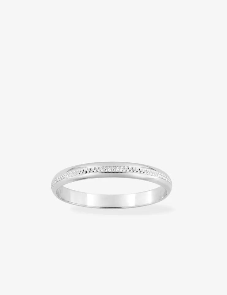 Alliance classique or blanc 750 ‰ - Mariage