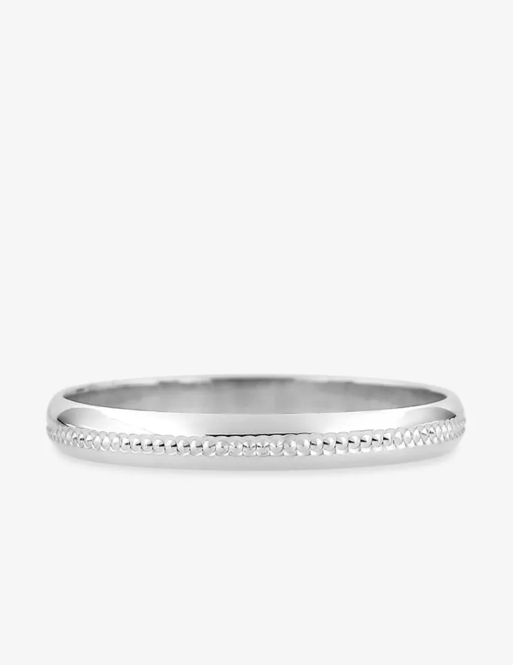 Alliance classique or blanc 750 ‰ - Mariage