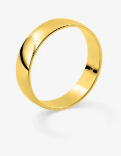 Alliance demi-bombée 4,5 mm or jaune 750‰ SO OR