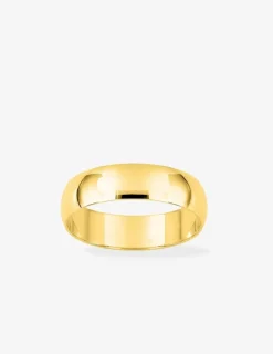 Alliance demi-jonc 5 mm en or jaune 750 ‰ - Mariage
