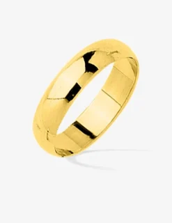 Alliance demi-jonc 4,5 mm or jaune 750‰ - Mariage