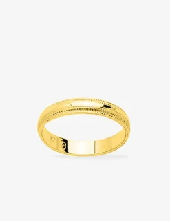 Alliance demi-jonc 3,5 mm or jaune 750‰ - Mariage