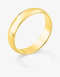 Alliance demi-jonc 4 mm or jaune 750‰ - Mariage