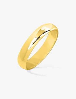 Alliance demi-jonc 4 mm or jaune 375‰ - Mariage