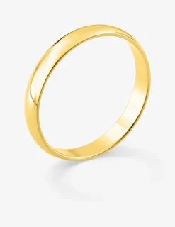 Alliance demi-jonc 3 mm or jaune 750‰ - Mariage