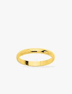 Alliance demi-jonc 2,5 mm or jaune 750‰ - Mariage