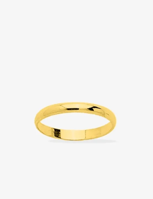 Alliance demi-jonc 2,5 mm or jaune 750‰ - Mariage