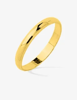 Alliance demi-jonc 2,5 mm or jaune 750‰ - Mariage