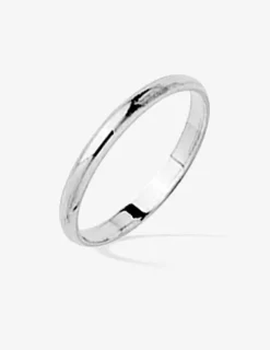 Alliance demi-jonc argent rhodié 925 ‰ 2 mm SO OR