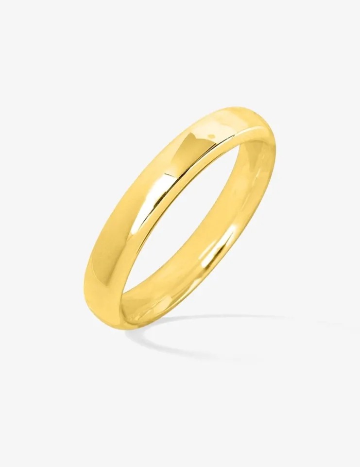 Alliance demi-jonc bombé confort or jaune 375‰ 3,5 mm SO OR