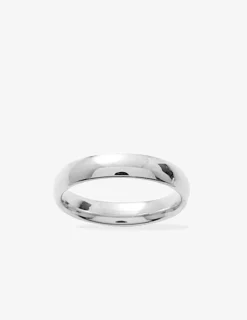 Alliance demi-jonc confort 4 mm or blanc 750‰ SO OR