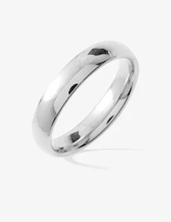 Alliance demi-jonc confort 4 mm or blanc 750‰ SO OR
