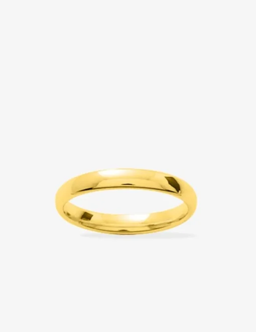 Alliance demi-jonc confort 3 mm or jaune 750‰ SO OR
