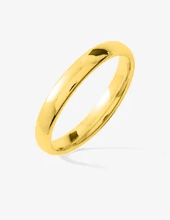 Alliance demi-jonc confort 3 mm or jaune 750‰ SO OR