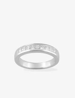 Alliance demi-tour en or blanc 750 ‰, diamants 0,50 ct SO OR