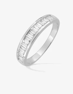 Alliance demi-tour en or blanc 750 ‰, diamants GH-SI 0,50 ct SO OR