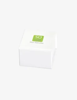 Alliance double serti rail bicolore or 375 ‰ et oxydes de zirconium - Mariage