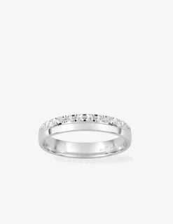 Alliance effet diamanté argent rhodié 925 ‰ 3,5 mm SO OR