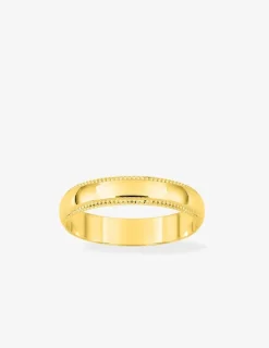 Alliance en or blanc 750 ‰, 4 mm - Mariage