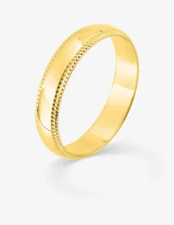 Alliance en or blanc 750 ‰, 4 mm - Mariage