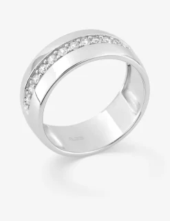 Alliance en or blanc 750 ‰, diamants 0,25 ct SO OR