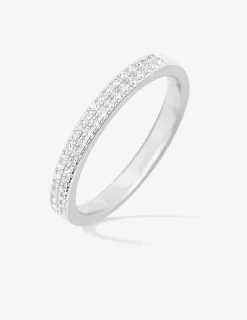 Alliance en or blanc 750 ‰, diamants 0,12 ct SO OR