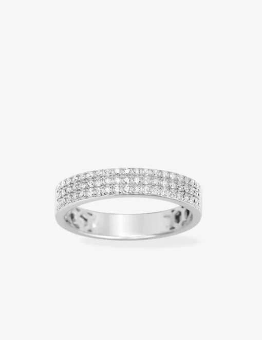 Alliance en or blanc 750 ‰ et diamants 0,18 ct SO OR