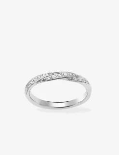 Alliance en or et blanc 750 ‰, 10 diamants 0,10 ct - Mariage