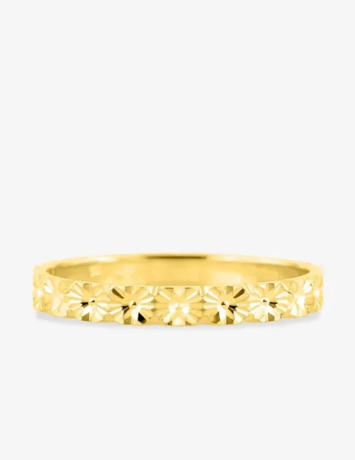 Alliance fantaisie 2,5 mm en or jaune 750 ‰ - Mariage