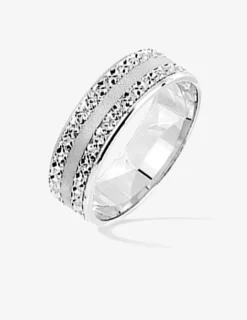 Alliance fantaisie en or 375‰ 6 mm - Mariage