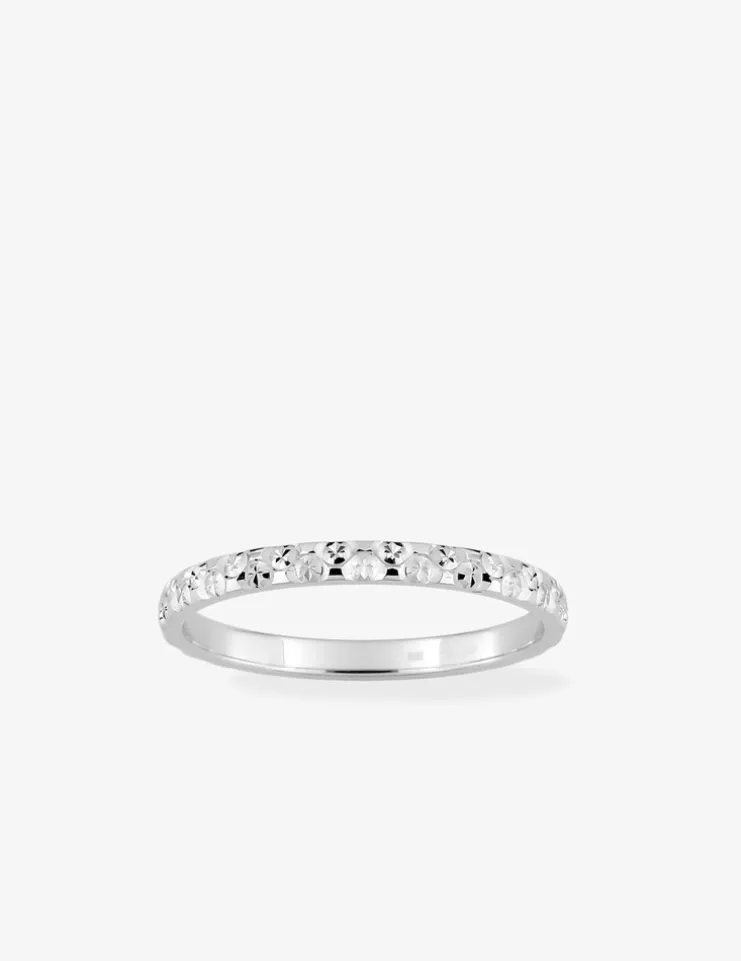 Alliance fantaisie en or blanc 750 ‰ SO OR