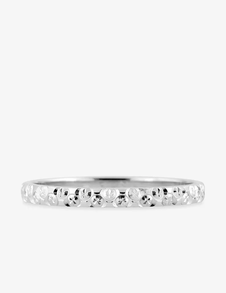 Alliance fantaisie en or blanc 750 ‰ SO OR