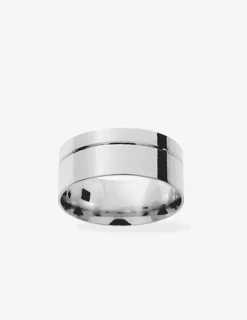 Alliance fantaisie en or blanc 750 ‰, 8 mm SO OR