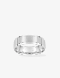 Alliance fantaisie or blanc 750 ‰ - Mariage