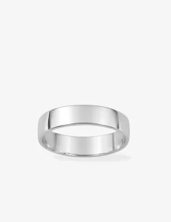 Alliance fonte ruban argent rhodié 925 ‰ 4,5 mm SO OR