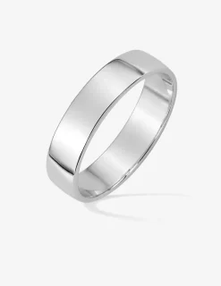 Alliance fonte ruban argent rhodié 925 ‰ 4,5 mm SO OR