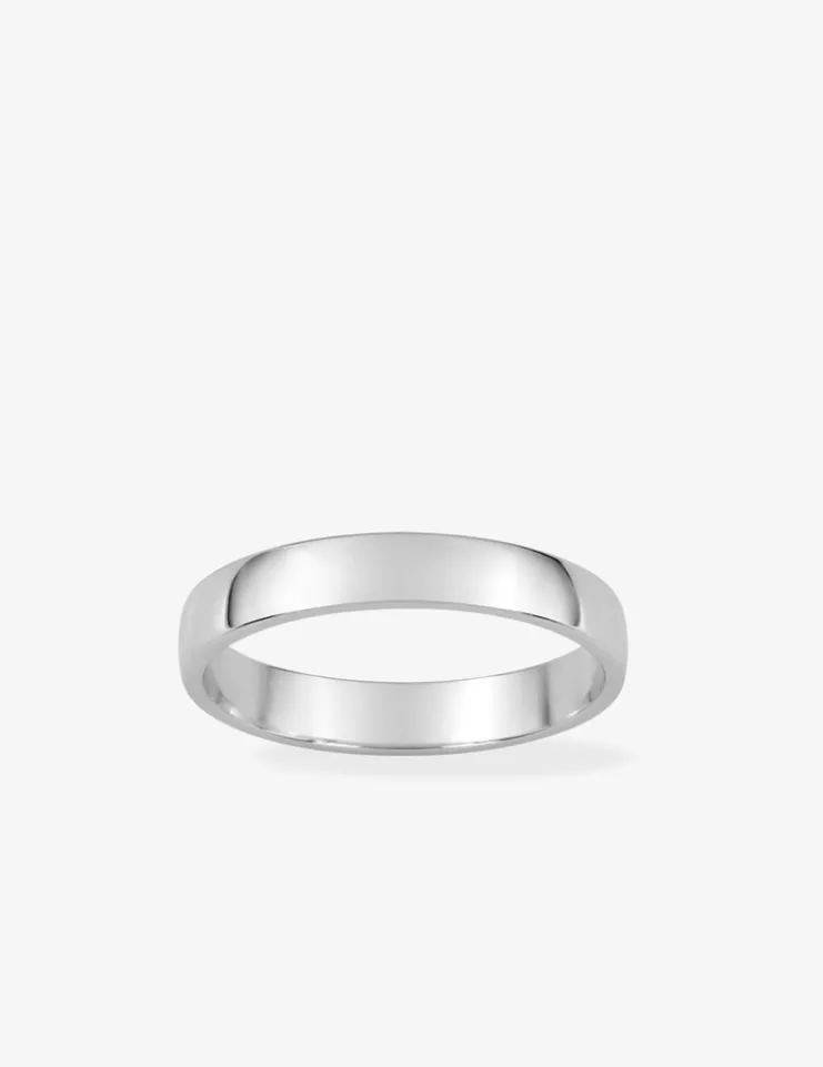 Alliance fonte ruban argent rhodié 925 ‰ 3,5 mm SO OR