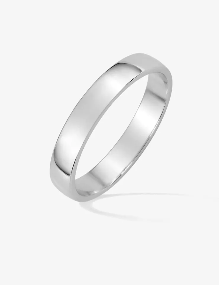 Alliance fonte ruban argent rhodié 925 ‰ 3,5 mm SO OR