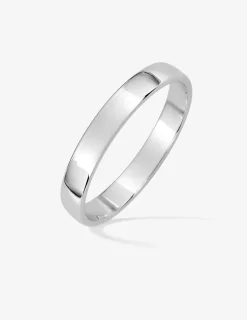 Alliance fonte ruban argent rhodié 925 ‰ 3 mm SO OR