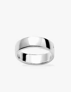 Alliance fonte ruban argent rhodié 925 ‰ 5 mm SO OR