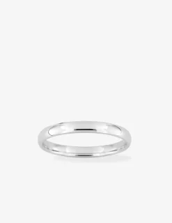 Alliance jonc parisien 2,5 mm en or blanc 750 ‰ - Mariage