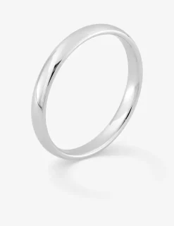 Alliance jonc parisien 2,5 mm en or blanc 750 ‰ - Mariage