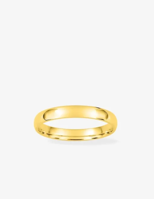 Alliance jonc parisien 3 mm en or jaune 750 ‰ - Mariage