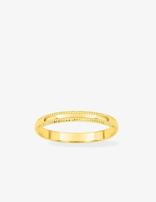 Alliance liseré fantaisie or jaune 750‰ 2,5 mm - Mariage