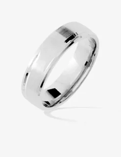 Alliance or 750 ‰ blanc 5 mm - Mariage