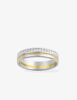Alliance or bicolore 750 ‰ contemporaine - Mariage