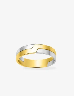 Alliance or bicolore 750 ‰ tetris - Mariage