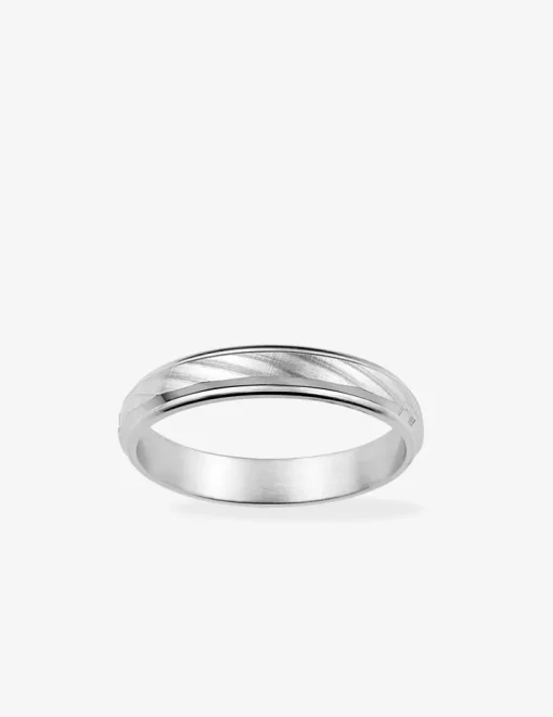 Alliance or blanc 750 ‰ classique - Mariage